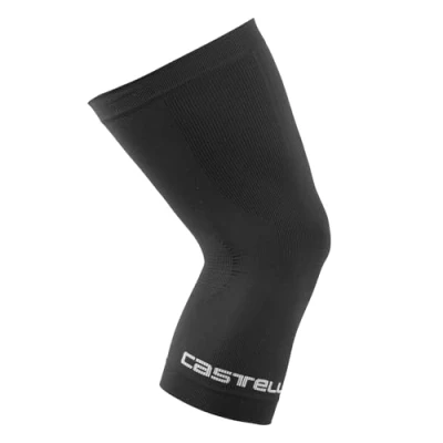 Afbeelding van CASTELLI 4520584 Pro Kniebeschermer, naadloos, uniseks, zwart/wit, S/M
