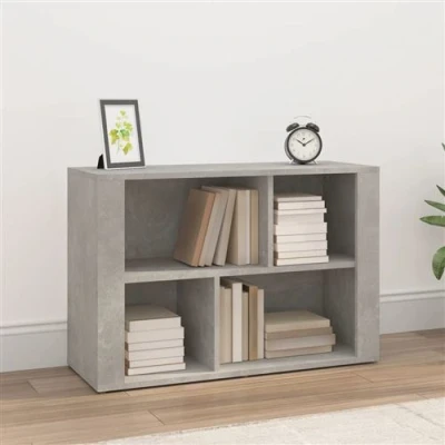Afbeelding van Dressoir 80x30x54 cm bewerkt hout betongrijs