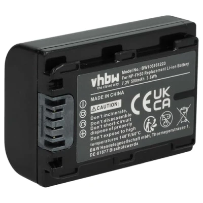 Afbeelding van Camera accu compatibel met Sony NP FH50 500 mAh