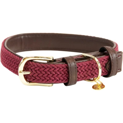 Afbeelding van Kentucky Dogwear Hondenhalsband Gevlochten Nylon Rood XXS/28CM Hondenriem