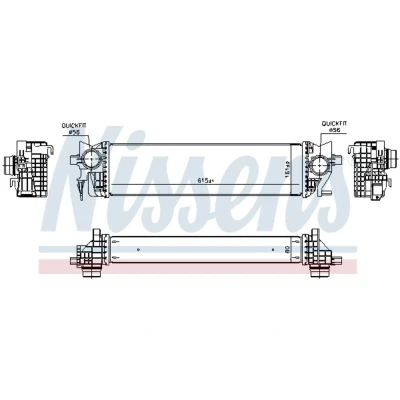 Afbeelding van NISSENS 96133 Intercooler