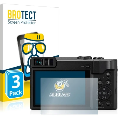Afbeelding van BROTECT Screenprotector voor Panasonic Lumix DC TZ91 Folie Beschermfolie Beschermglas transparant (3 Stuks)
