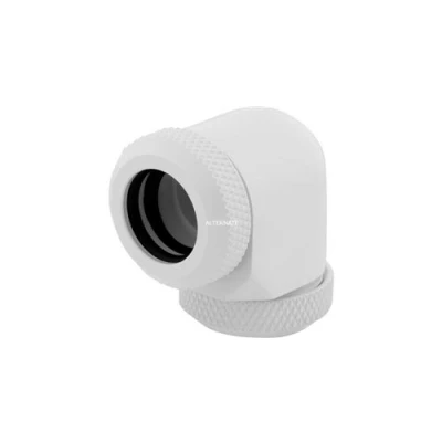 Image de CORSAIR Hydro X Series XF Hardline 90 12mm OD Raccord coudé pour système de refroidissement liquide blanc (pack 2)