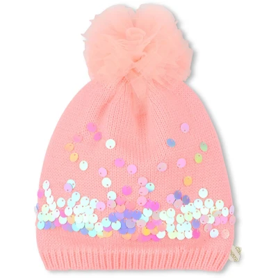 Afbeelding van Billieblush Muts Glitter Oranje Maat T2