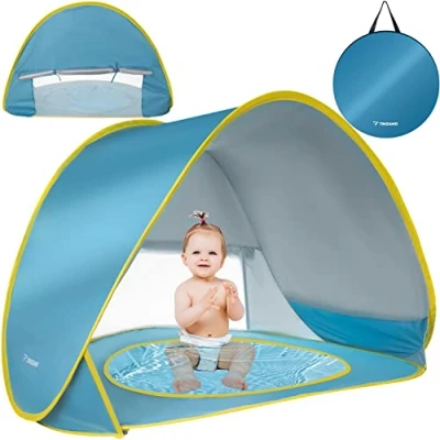 Afbeelding van Trizand Strandtent met Pop up Zwembad: Perfect voor Gezinsuitjes