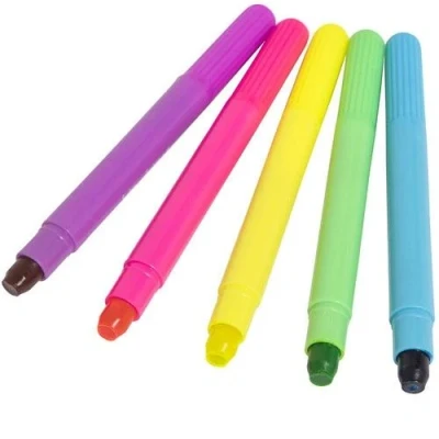 Afbeelding van Tiger tribe neon gel stiften (5st)