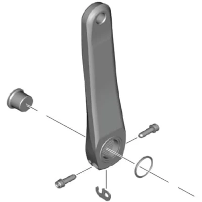 Afbeelding van Shimano Fc r7100 Linker Crank Zilver 165 mm