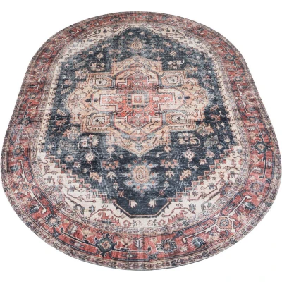 Afbeelding van Veer Carpets Vloerkleed Nora Rood Ovaal 200 x 290 cm