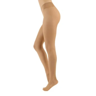 Afbeelding van CALZITALY Trasparente Naadloze panty met stippen, dames, S, M, L, XL, XXL, zwart, blauw, huidskleur, zon, bruin, 15 denier, gemaakt in Italië, Zon