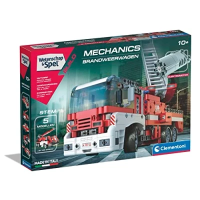 Afbeelding van Clementoni Wetenschap &amp; Spel Mechanica Brandweerwagen Constructie Speelgoed Vanaf 10 jaar