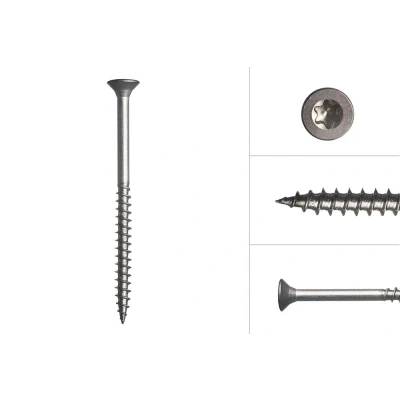 Afbeelding van Wovar Spaanplaatschroeven RVS A2 5 x 60 mm Torx 25 200 Stuks