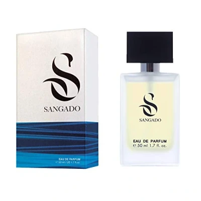 Afbeelding van SANGADO Invincible Parfum voor heren, 8 10 uur, langdurig, luxe geur, waterhoutachtig, fijne Franse essences, extra concentraat (eau de parfum), 50 ml spray