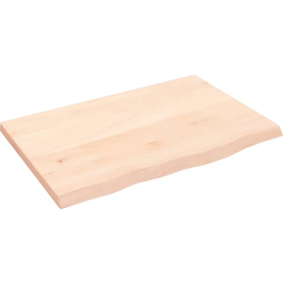 Afbeelding van vidaXL Wastafelblad 60x40x2 cm onbehandeld massief hout