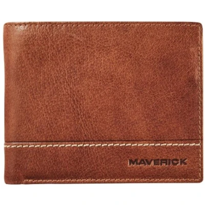 Afbeelding van Maverick Rough Gear Portemonnee Rfid Met Uitneembare Kaarthouder Cognac