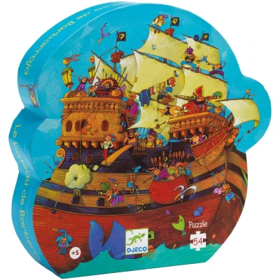 Afbeelding van Djeco puzzel het piratenschip van roodbaard (54st)
