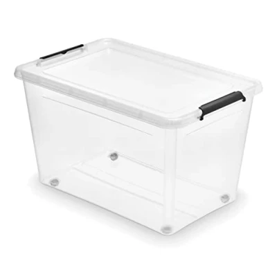 Afbeelding van Orplast Opbergbox SimpleStore 60 liter rolbaar