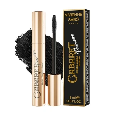 Afbeelding van Vivienne Cabaret Premiere Artistic Volume Mascara No Clump Cruelty Free 0,3 fl. oz Zwart