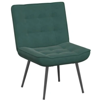 Afbeelding van vidaXL Relaxstoel 64x74x84 cm fluweel donkergroen