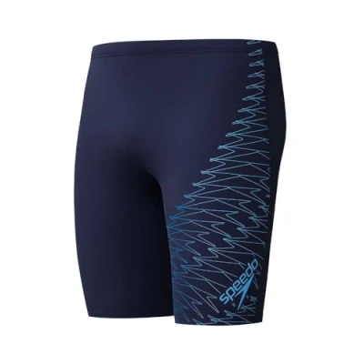 Afbeelding van Speedo MENS Medley LOGO Jammer Zwembroek, Heren, Maat: 4, Navy/lagoon blue