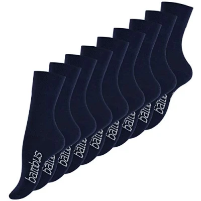 Afbeelding van Vincent Creation 6 9 paar uniseks bamboesokken voor dames en heren, marineblauw