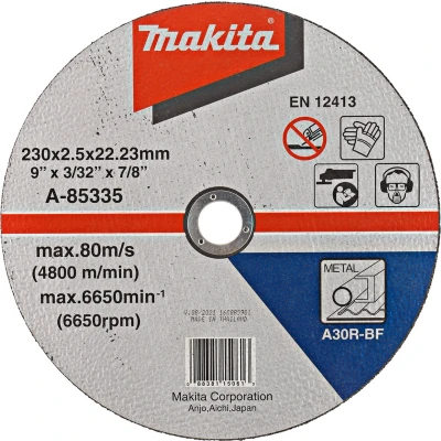 Afbeelding van Makita Doorslijpsch. 230X2,5Mm Metaal A 85335