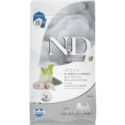 Afbeelding van N&amp;D White hondenvoeding voor de witte hond small breed 2 kg