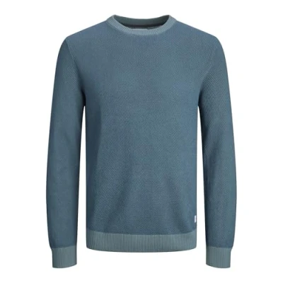 Afbeelding van Jack &amp; Jones Jjeglobe CREW NECK Trui, Heren, Maat: XL, Goblin blue