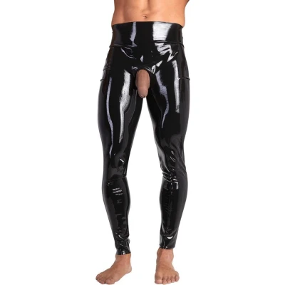 Afbeelding van Mannen Latex Leggings M