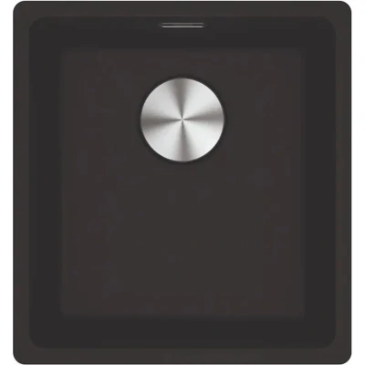 Afbeelding van Franke Maris MRG 110 37 Fragranite matt black spoelbak onderbouw 125.0697.326
