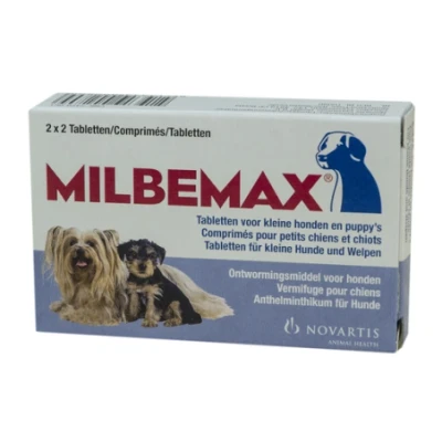 Afbeelding van Milbemax kleine hond / puppy 4 tabletten