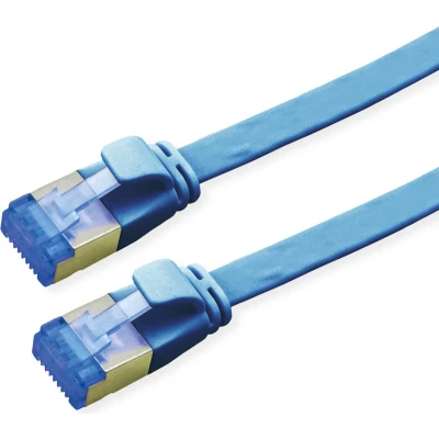Afbeelding van VALUE FTP patchkabel, Cat.6A (Class EA), extra plat, blauw, 2 m