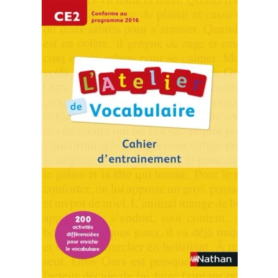 Image de L&#039;Atelier de Vocabulaire cahier exercices CE2