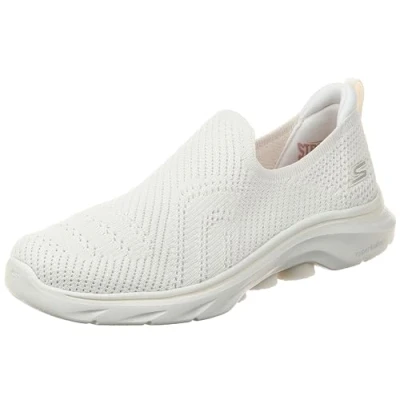 Afbeelding van Skechers Performance GO WALK 7 SLIP ON Sportieve wandelschoenen, Dames, Maat: 43, Off white Textiel