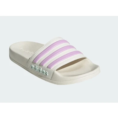 Afbeelding van adidas Adilette Shower Slides Teenslippers Uniseks kinderen, Off Wit/Bliss Lilac/Halo Mint