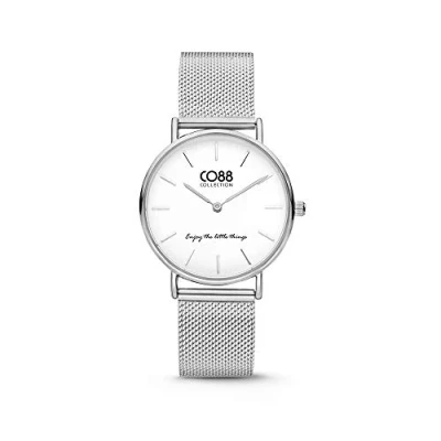 Afbeelding van CO88 Collection 8CW 10076 Horloge Mesh Band Ø 32 mm Zilverkleurig