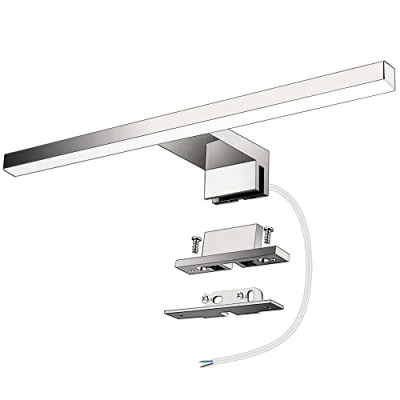 Afbeelding van Azhien LED spiegellamp 5 W 400LM badkamerspiegellamp, neutraal wit 4000K kastlicht Wandtoiletlamp IP44 230V roestvrijstalen badspiegel voorlicht 30cm