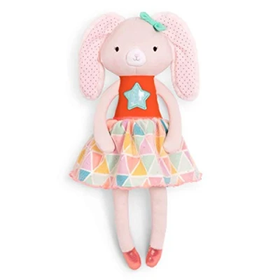 Afbeelding van B. Softies Pluche pop Bunny Doll Gevuld dier voor baby, peuter, kinderen wasbaar speelgoed 18 maanden + Tippy Toes Becky