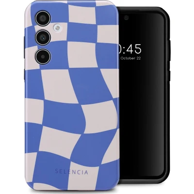 Afbeelding van Selencia Hoesje Geschikt voor Samsung Galaxy A35 Vivid Backcover Groovy Sapphire Blue