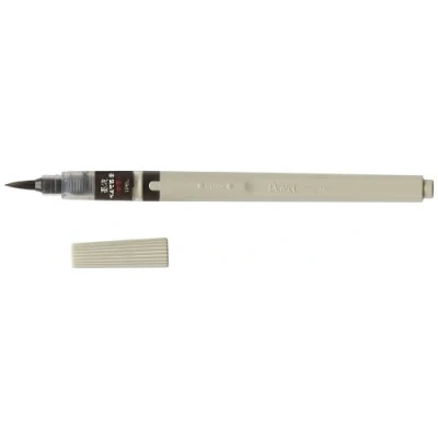Image de Pinceau rechargeable à pointe fine Pentel Noir