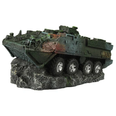 Afbeelding van Aqua Della Aquariumdecoratie Vissen Leger Tank L 25,1x15,8x12,8cm 1st