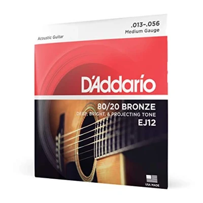 Afbeelding van D&#039;Addario EJ12 13 56 80/20 Bronze Medium Akoestische gitaarsnaren
