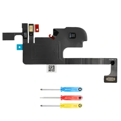 Afbeelding van MMOBIEL Oorspeaker Flex kabel voor iPhone 14 Oortelefoon Speaker vervanging Bovenste Earspeaker reparatie incl. schroevendraaier