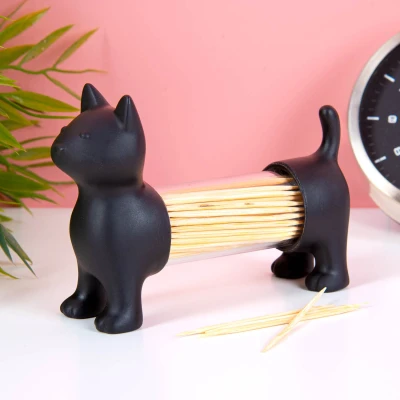 Afbeelding van Poes Cocktailprikkerhouder Zwart
