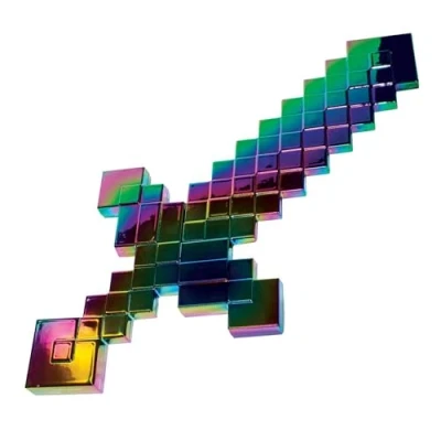 Afbeelding van Disguise Minecraft netheriet zwaard, officieel verjaardagskostuum accessoire