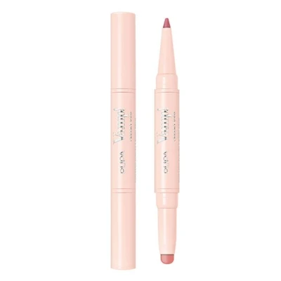 Afbeelding van Pupa Vamp! Creamy Duo Contouring Lip Pencil &amp; Shiny Lipstick Light Rose 004