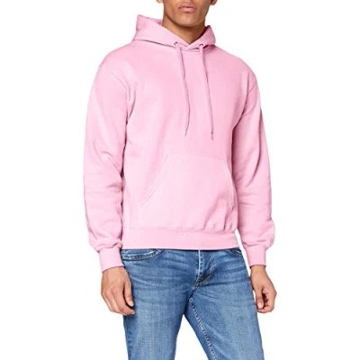 Afbeelding van Fruit of the Loom 62 208 0 damessweatshirt met capuchon lichtroze, XXL