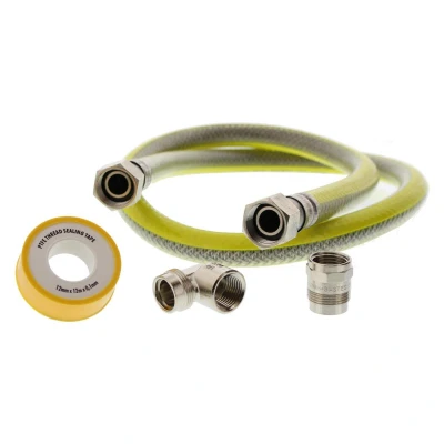 Afbeelding van Scanpart Gas Aansluit Set Rvs Flexibele 125Cm