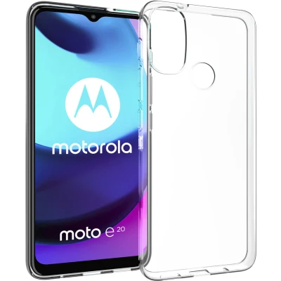 Afbeelding van Accezz Hoesje Geschikt voor Motorola Moto E20 Siliconen Clear Backcover Transparant