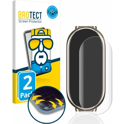 Afbeelding van BROTECT Screenprotector voor Xiaomi Mi Band 8 Folie Beschermfolie transparant volledig dekking (2 Stuks)