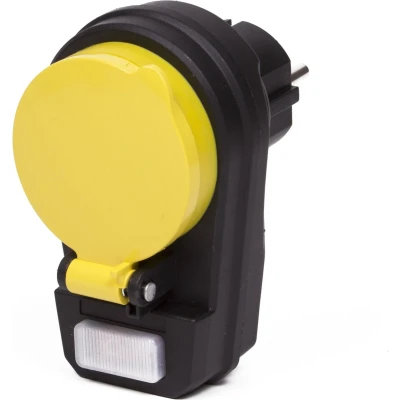 Afbeelding van Benson Stopcontact Randaarde met Schakelaar IP44 Klep